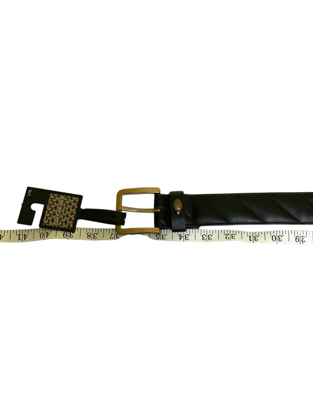 Kurt Geiger NWT Black Leather Belt Sz Large XL